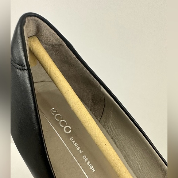 Ecco Sculptured 75 Sexy Black Leather Closed Toe Embossed Heel EU 41 US1… - Picture 12 of 12